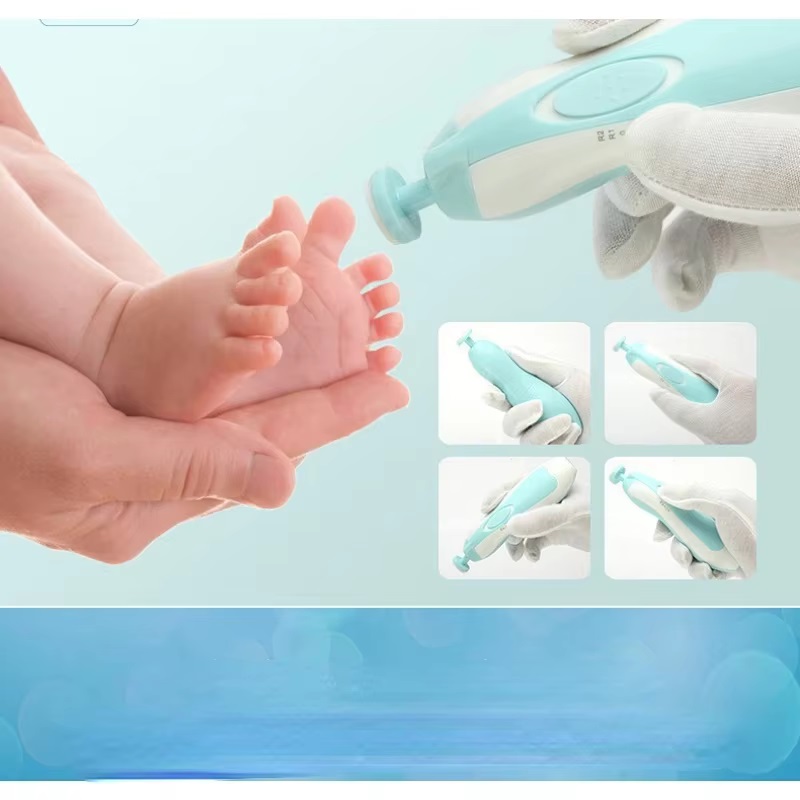 6-in-1 Baby Electric Nail Trimmer Kit - Safe &amp; Painless Nail Clipper for Infants and Adults