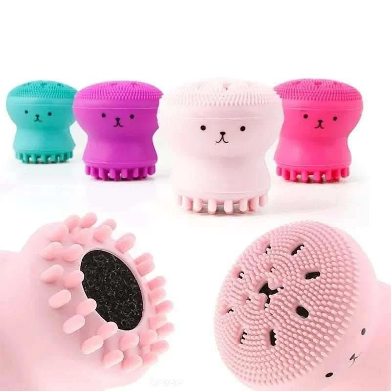 Silicone Octopus Face Cleansing Brush – Soft &amp; Gentle Pore Cleaner for Daily Skincare