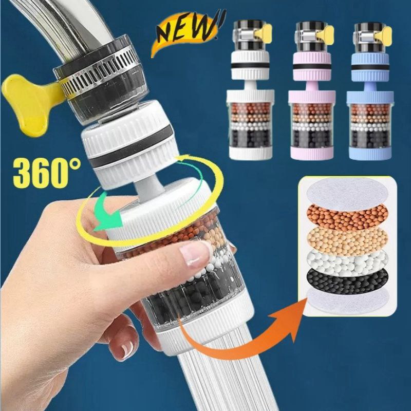 360° rotating tap water filter  (6 layers purification system)