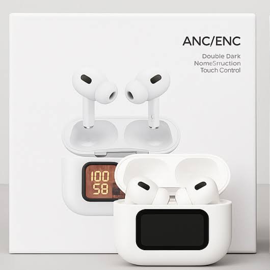 E9 Pro AirPods Touch with LED Display (ANC &amp; ENC Supported)