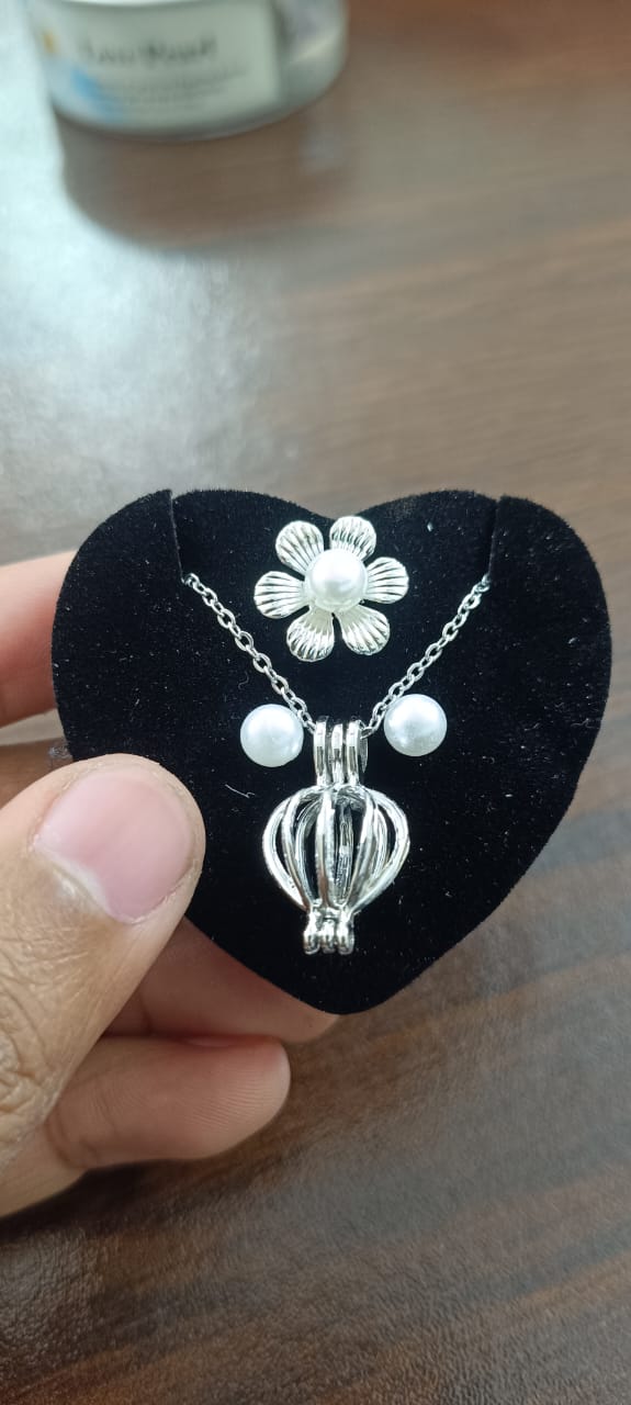 Love Pearl Necklace – DIY Pearl Jewelry Kit with Freshwater Pearl &amp; Sterling Silver Gift Box