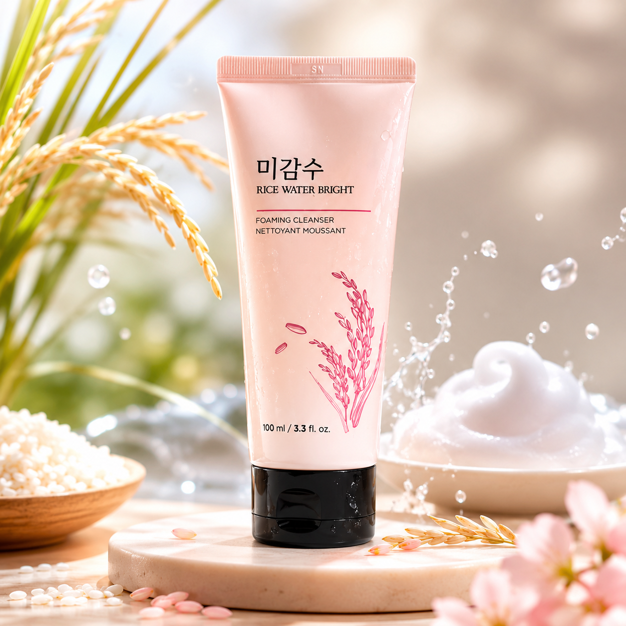 The Face Shop Rice Water Bright Foaming Cleanser 100 ml 8800335741010